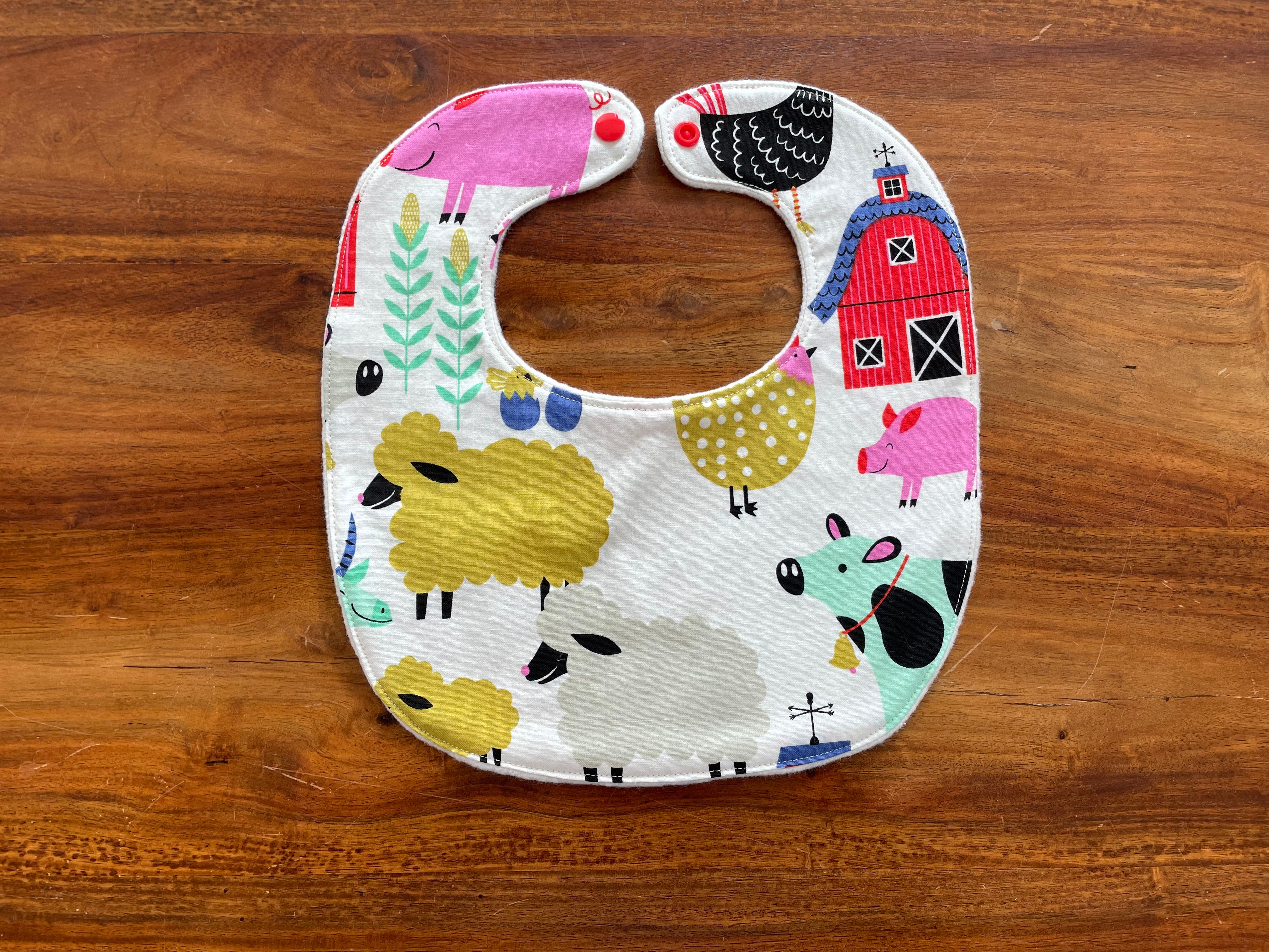 Small Baby Bib - Barnyard 1