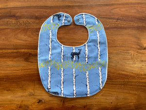 Medium Baby Bib - Spring Fawn Forest